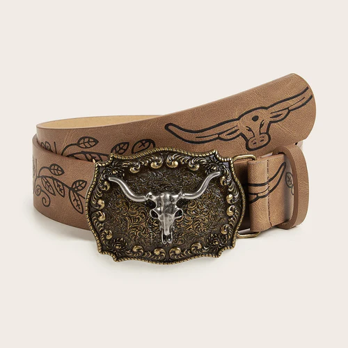 Cinto Cowboy de Couro• Cinto West Vulker