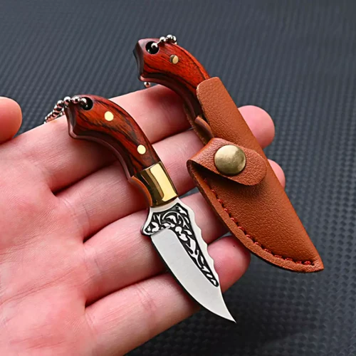 Mini Faca Chaveiro Forjada à Mão • Faca Lotus Vulker™